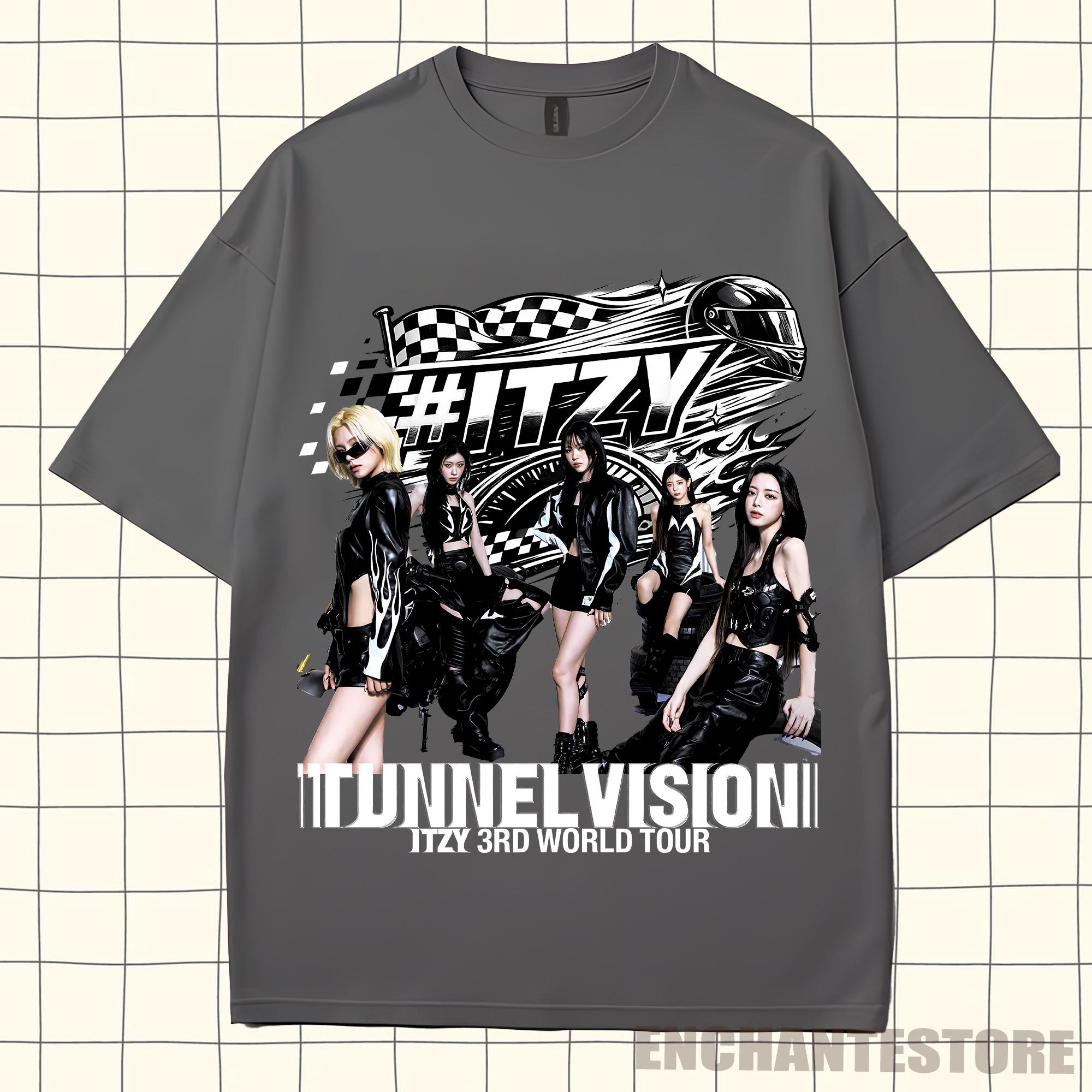 Retro Itzy 3rd World Tour Tunnel Vision Shirt, Itzy Tunnel Vision
