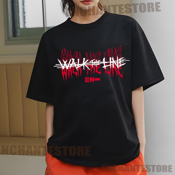 Retro Enhypen Walk the Line World Tour Shirt, En Walk the