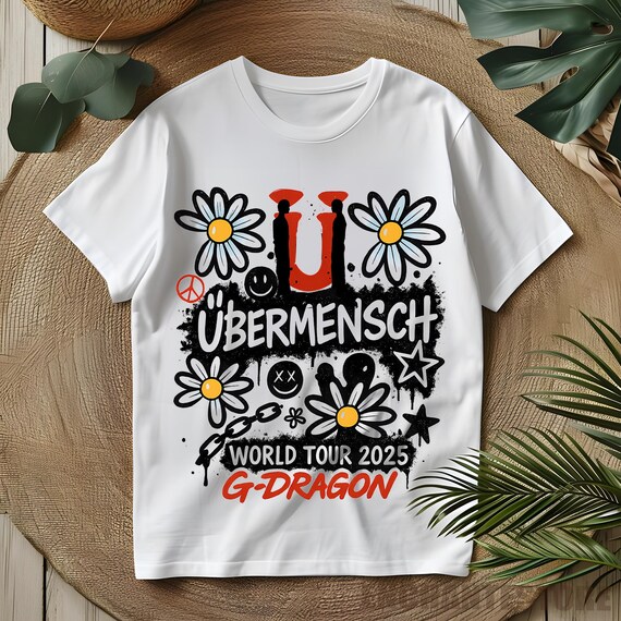 G-DRAGON 2025 WORLD TOUR Übermensch Tシャツ G-Dragon 2025 World Tour Ubermensch 3D T-Shirt, Unisex All