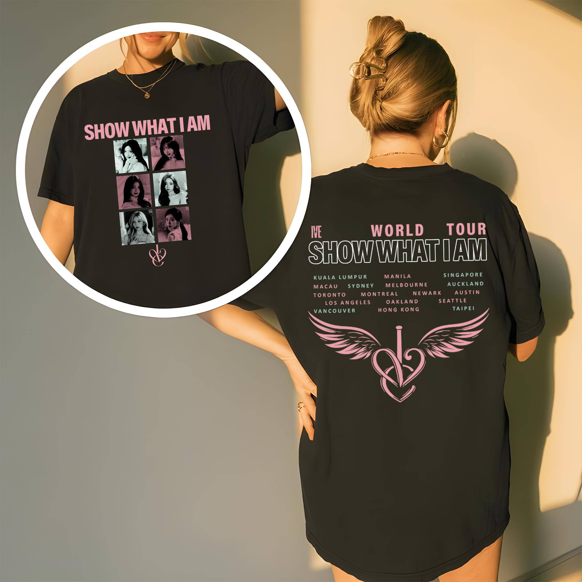 Ive Show What I Am World Tour T-shirt, Ive REVIVE Plus Shirt, Ive