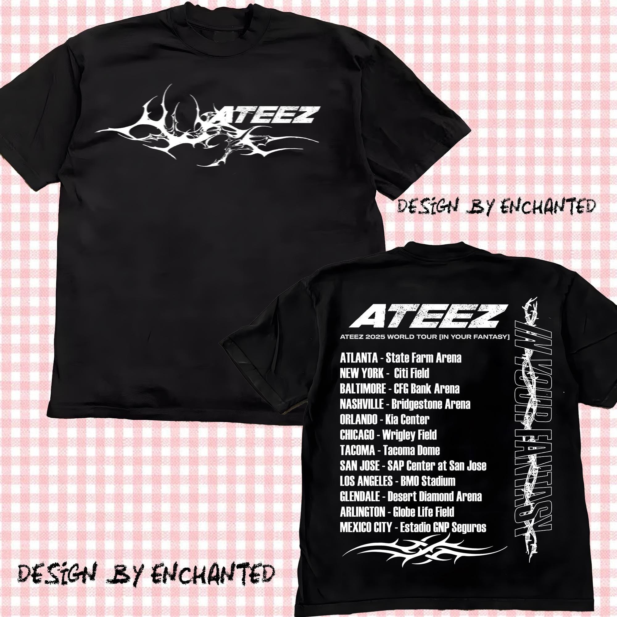 Retro Ateez 2025 World Tour in Your Fantasy Shirt, Ateez World