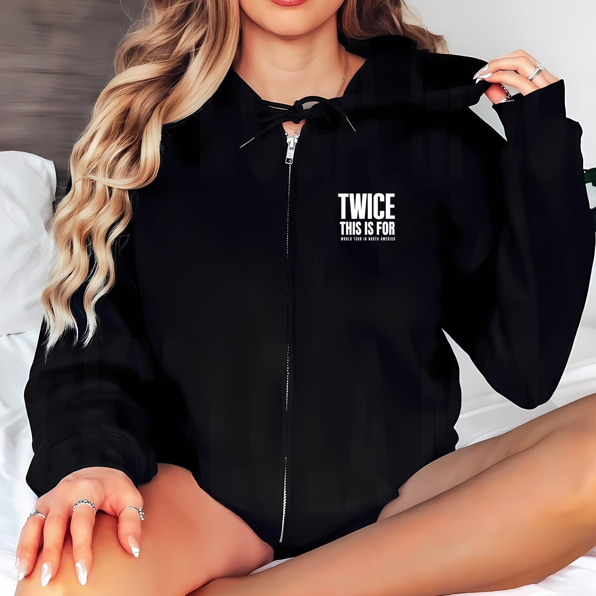 Twice This is for World Tour in US 2026 Zip Hoodie, This is for