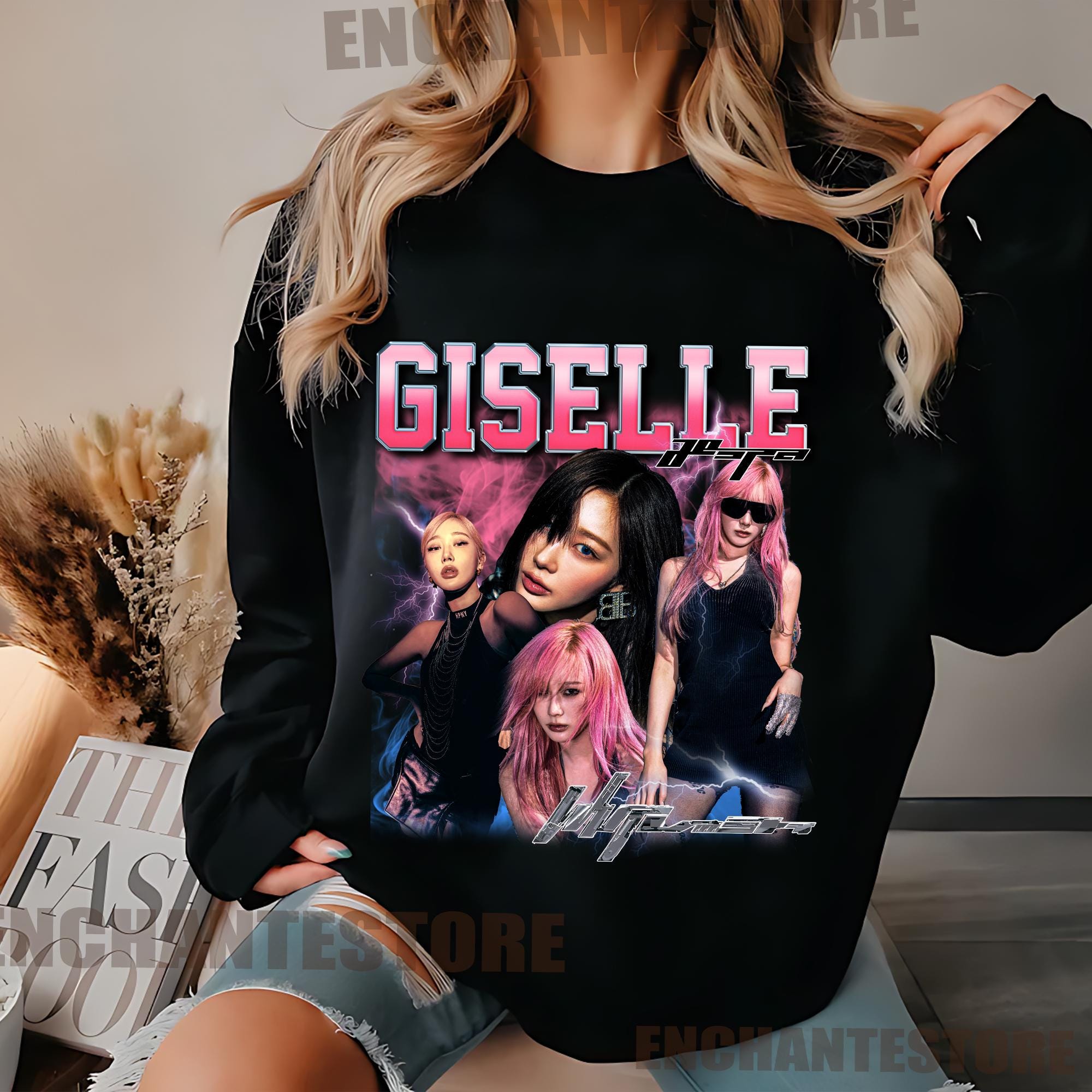 Retro Aespa Giselle Shirt, Aespa Whiplash Shirt, AESPA Synk