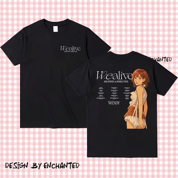 Wendy Fan Art Shirt, 2025 Wendy 1st World Tour W:ealive Shirt