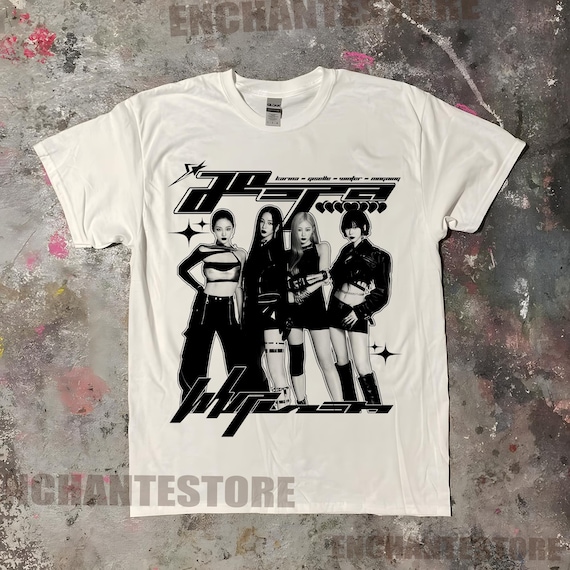 Aespa Whiplash Shirt, AESPA Synk Parallel Line Tour Shirt