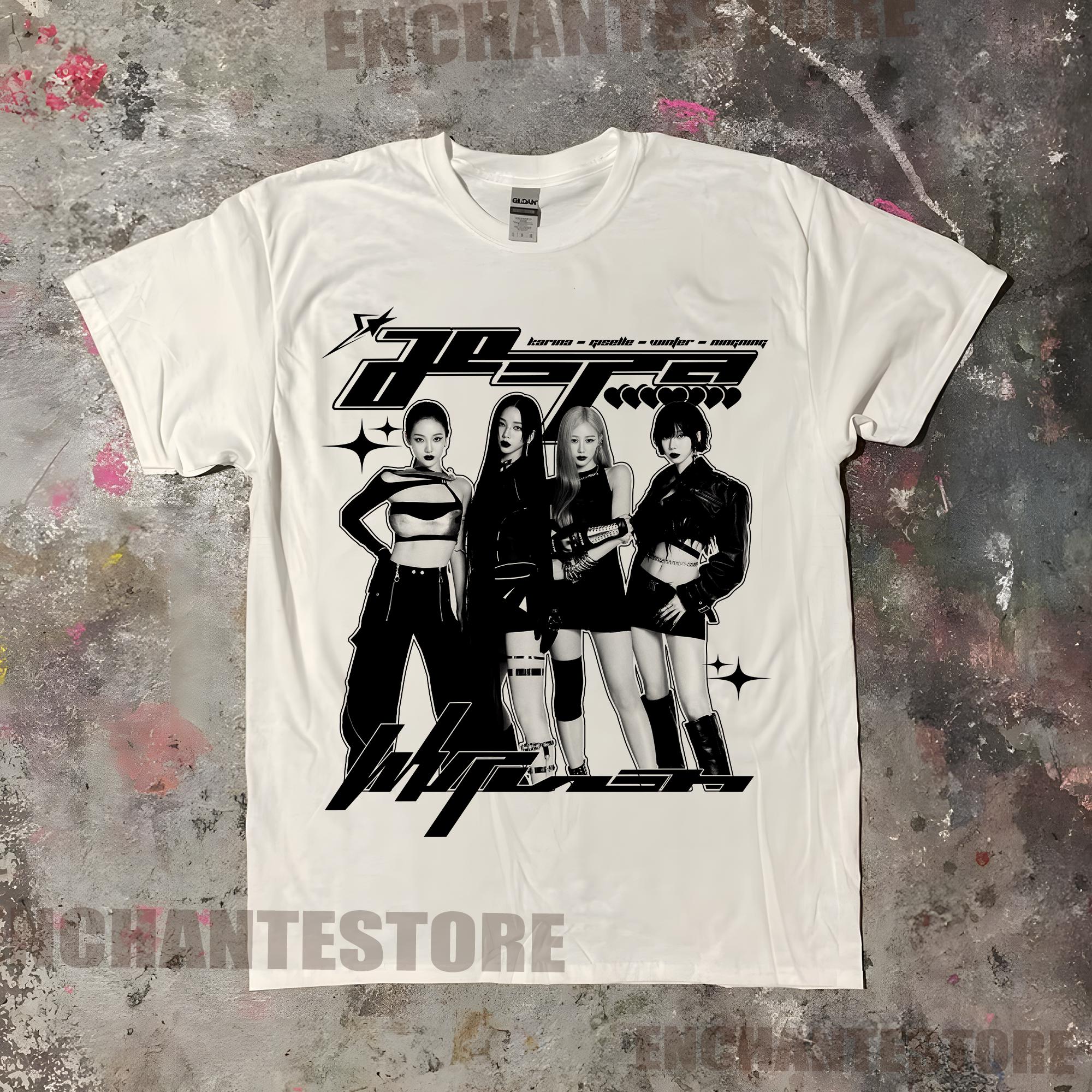 aespa whiplush Tシャツ AESPA WHIPLASH OFFICIAL MD T-SHIRT SET - Kpop USA
