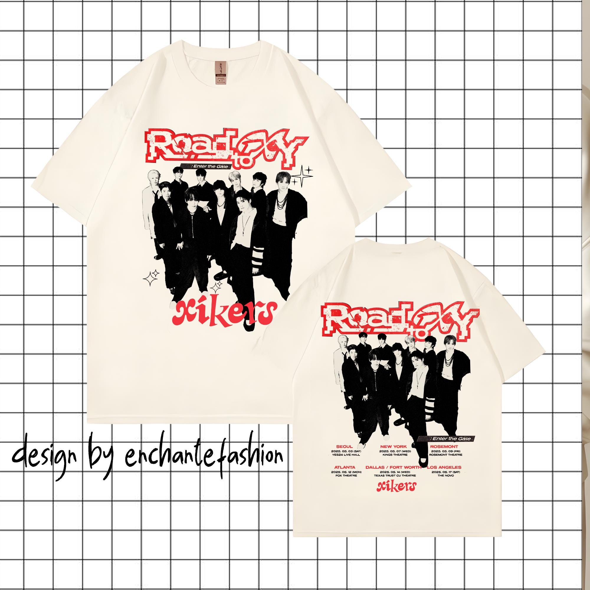 Xikers Road to XY: Enter the Gate Tshirt, Xikers 2025 World Tour