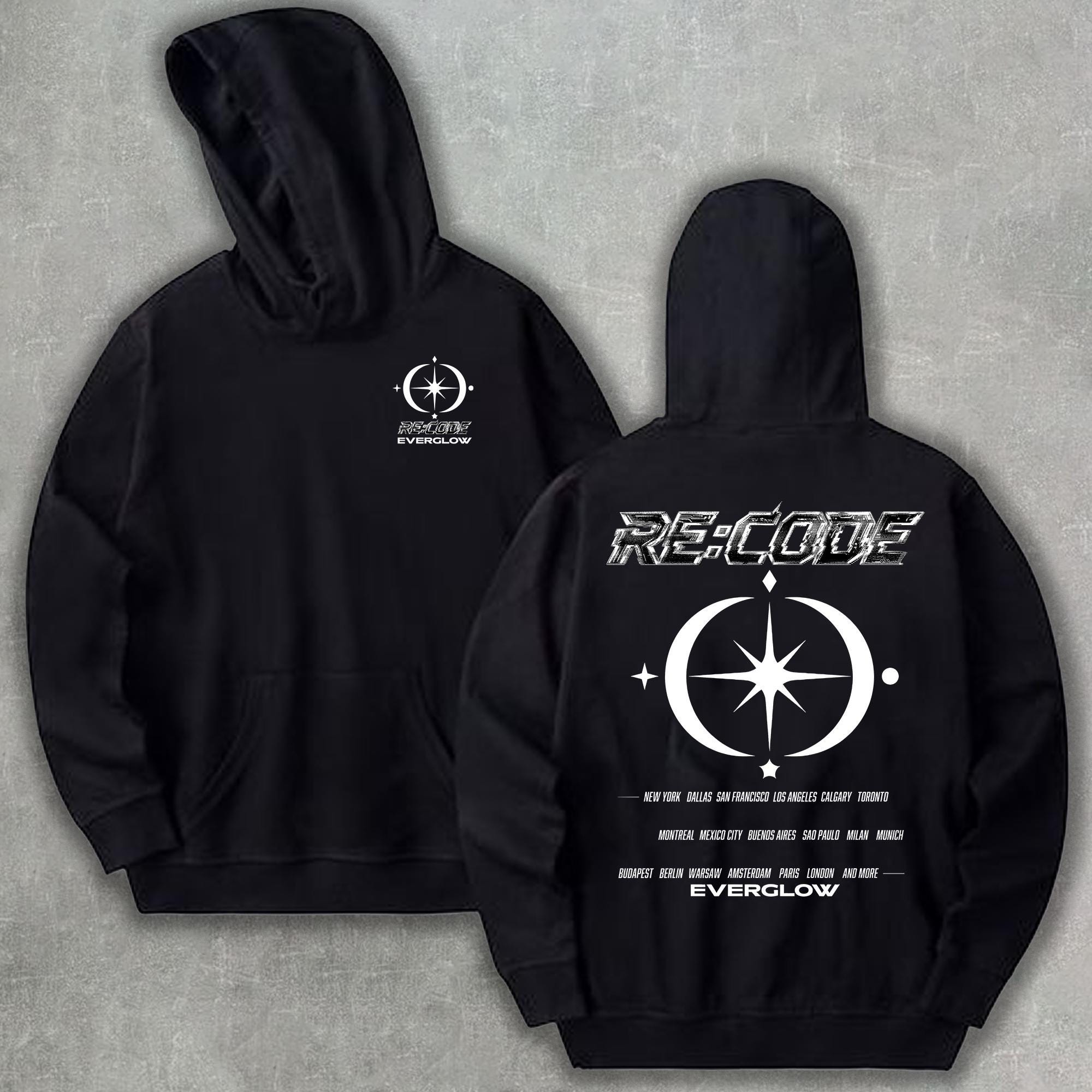 Everglow RE CODE Tour Hoodie, Kpop Concert Outfit, Girls Tour