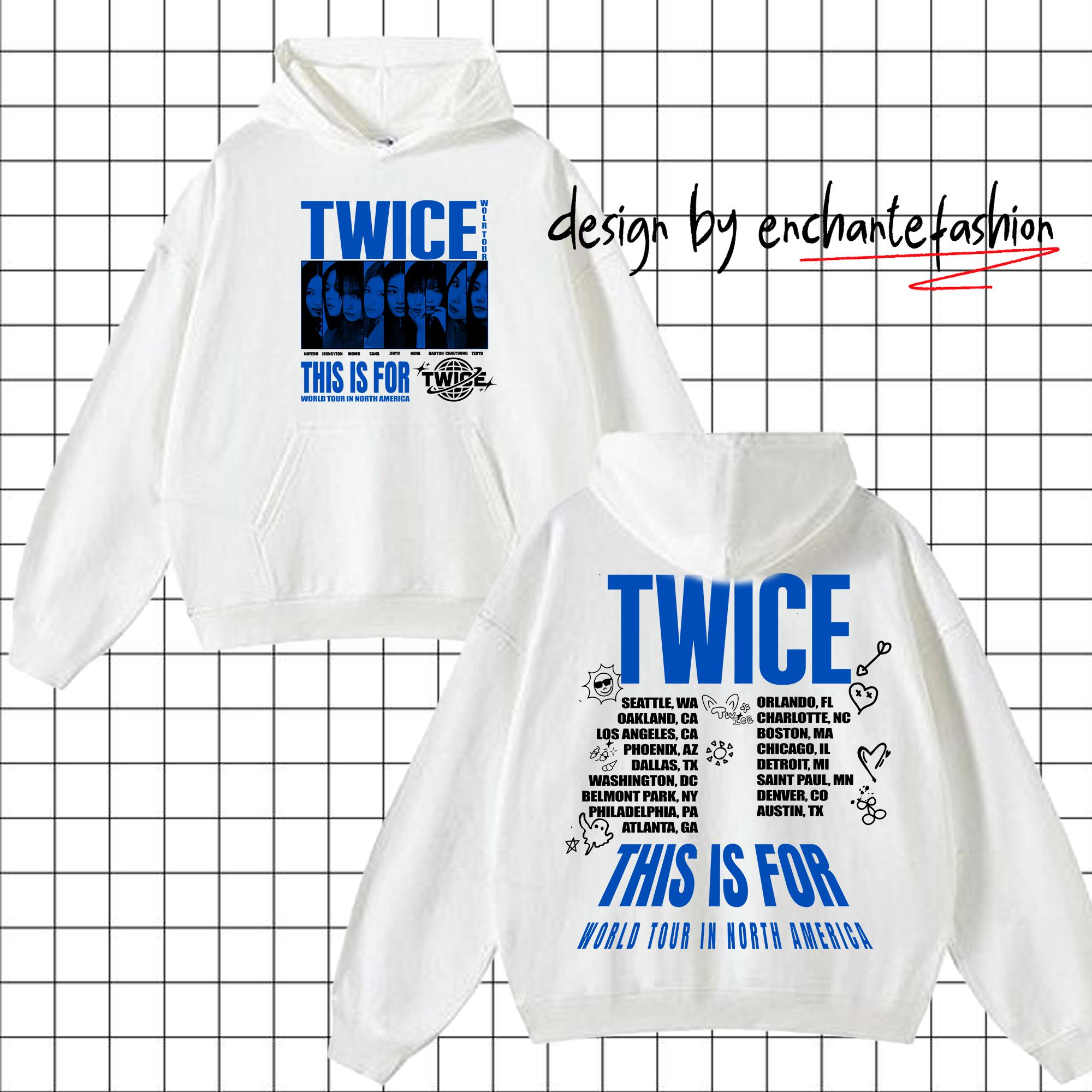 TWICE THIS IS FOR Tシャツ　オースティン TWICE - [THIS IS FOR] WORLD TOUR MD T-SHIRT – kpopalbums.com