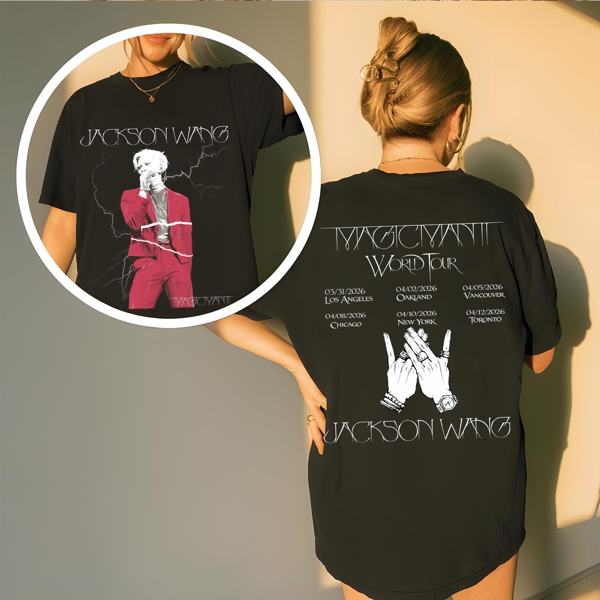 Retro MAGICMAN 2 World Tour T-shirt, Jackson Wang Concert Shirt, Kpop ...