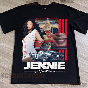 Retro Jennie Mantra Graphic T-shirt, Jennie Pretty Girl
