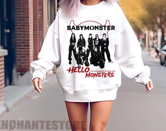 Retro Babymonster Shirt, Hello Monsters World Tour Merch