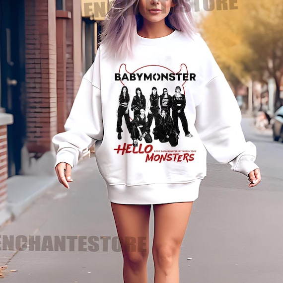 Retro Babymonster Shirt, Hello Monsters World Tour Merch