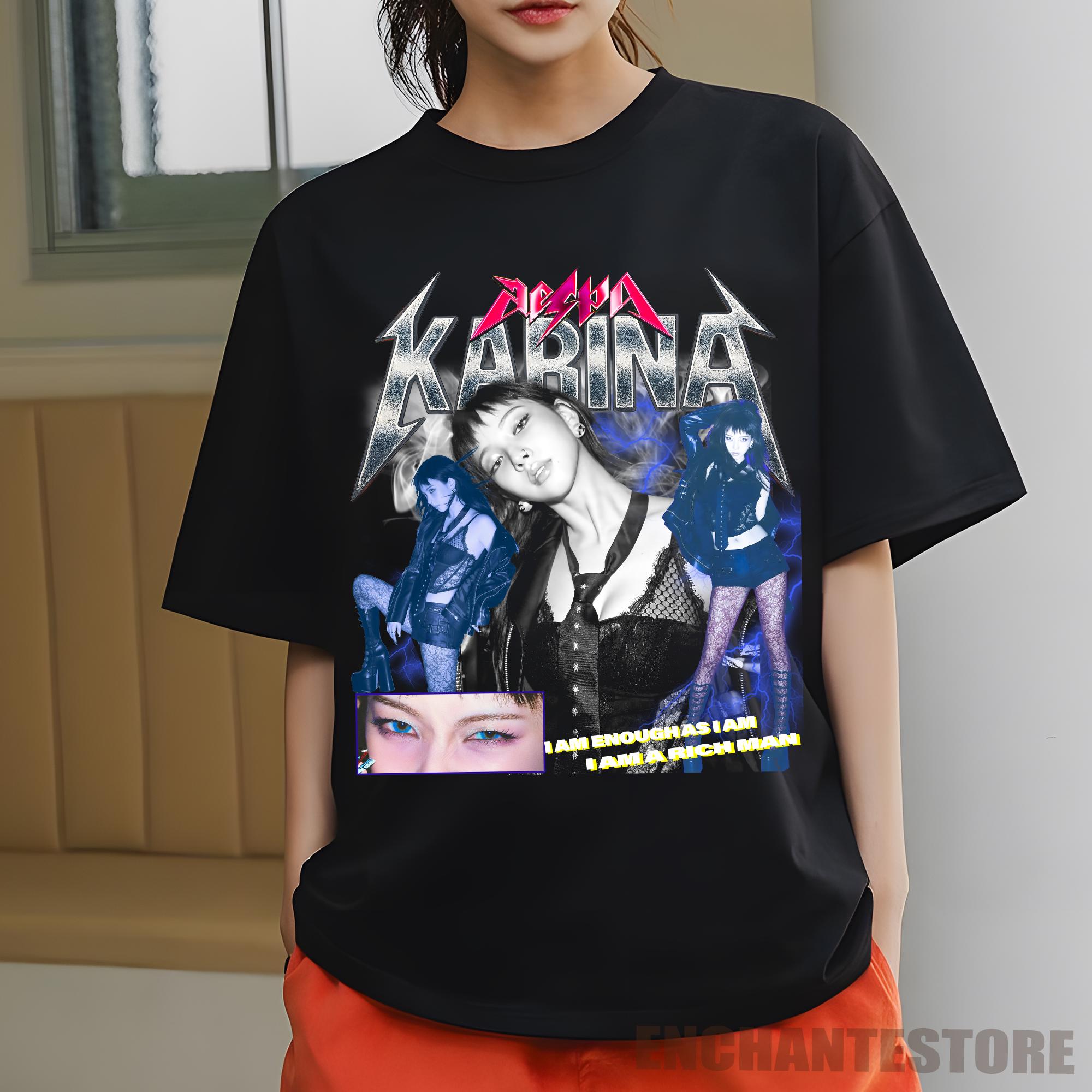 Aespa Karina Tshirt, Aespa Rich Man Shirt, I Am a Rich Man
