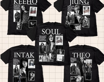 Camiseta de miembros de P1Harmony, camiseta única de P1Harmony para fans del Kpop, P1H El héroe está desaparecido, camiseta estética de grupo femenino, atuendo de concierto