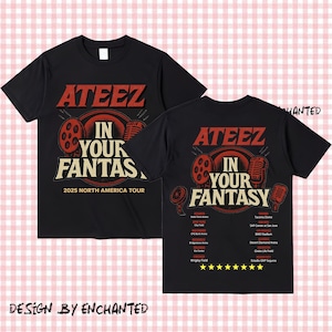 Ateez World Tour 2025 in North America Shirt, Ateez 2025 World Tour in Your Fantasy Shirt, Ateez Lemon Drop, ATEEZ Golden Hour Part 3 Hoodie