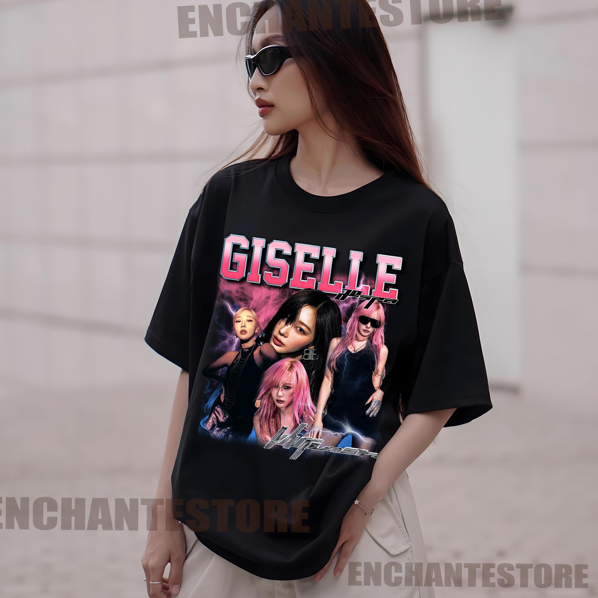 Amazon.co.jp: [JINZE] AESPA GISELLE ジセル Tシャツ 内永枝利