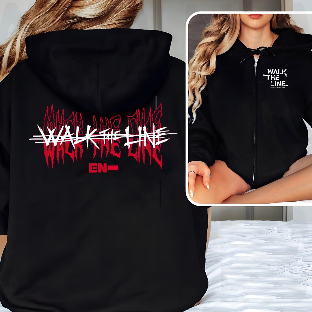 ツアー ロンT ENHYPEN WALK THE LINE 公式 Tシャツ L ENHYPEN World Tour Walk The Line In JP Japan L/S Long Sleeve