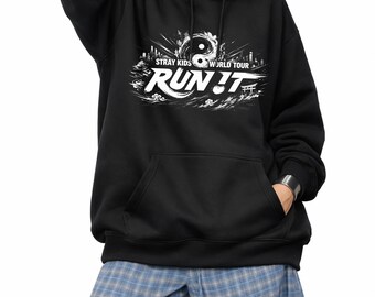 Stray Kids World Tour Run It T-shirt, Retro Stray Kids Run It