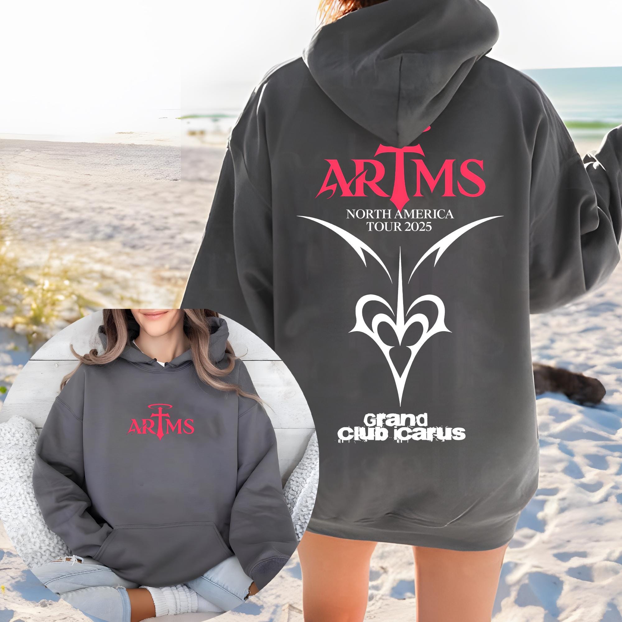Artms Grand Club Icarus Hoodie, ARTMS 2025 World Tour Shirt, Artms