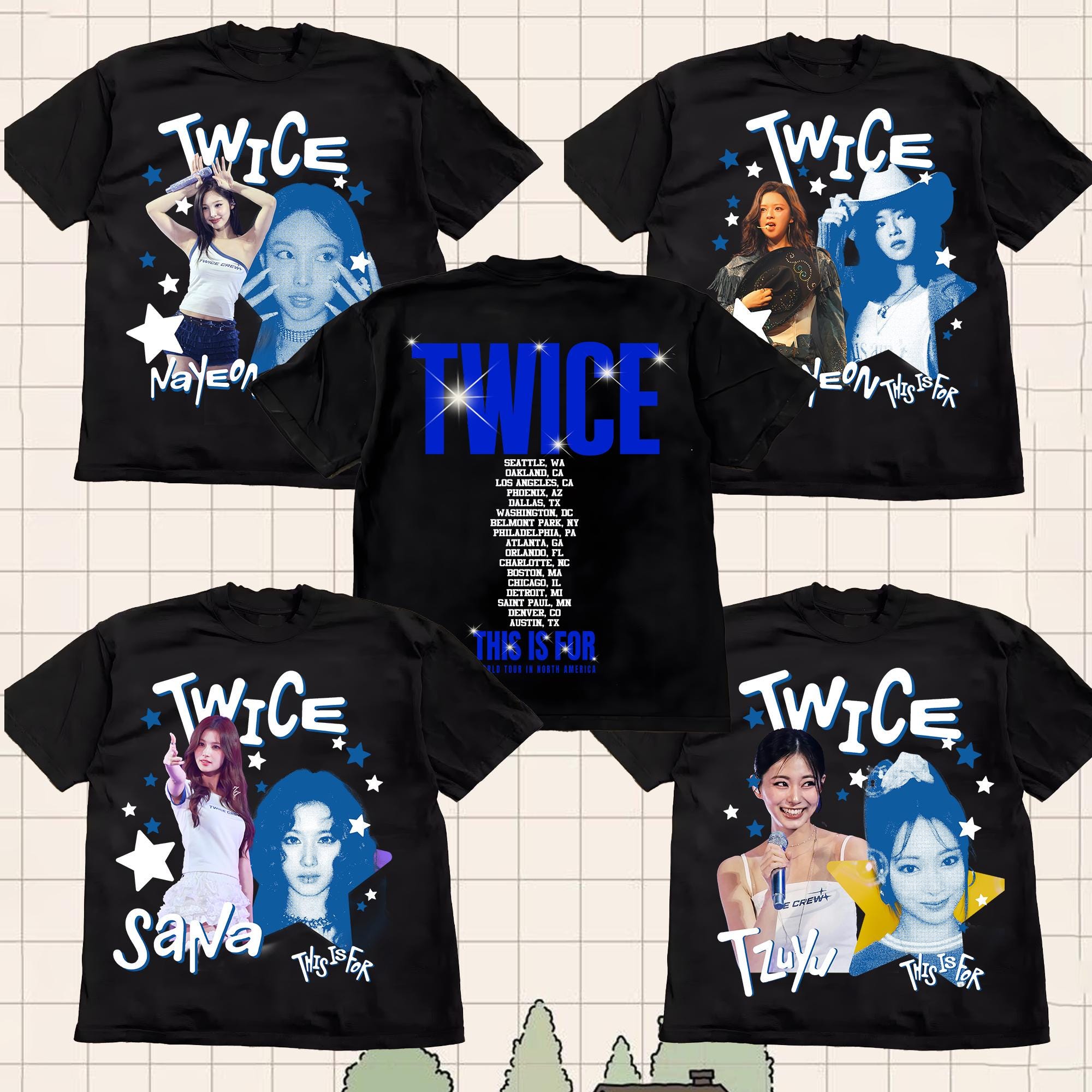 Twice This is for World Tour Part 2 T-shirt, Twice Ready to Be
