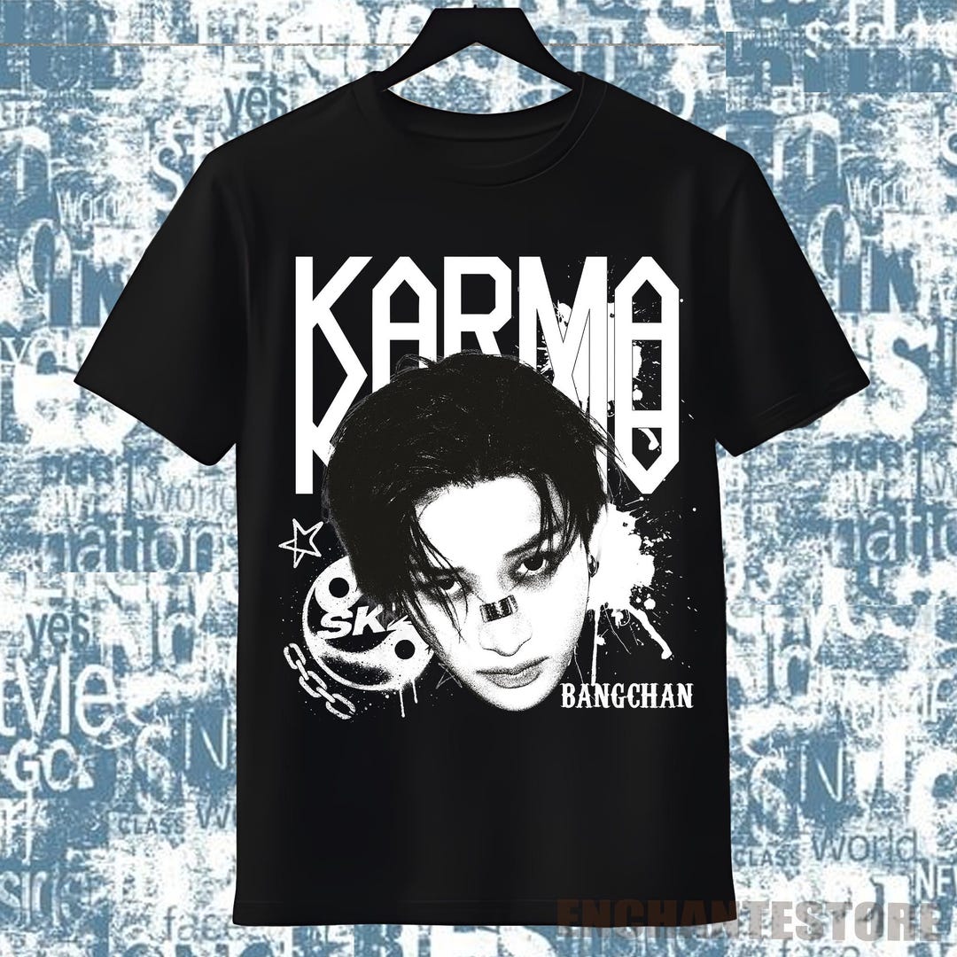 Retro Stray Kids Bangchan Karma Shirt, SKZ Karma Sweatshirt, Stray