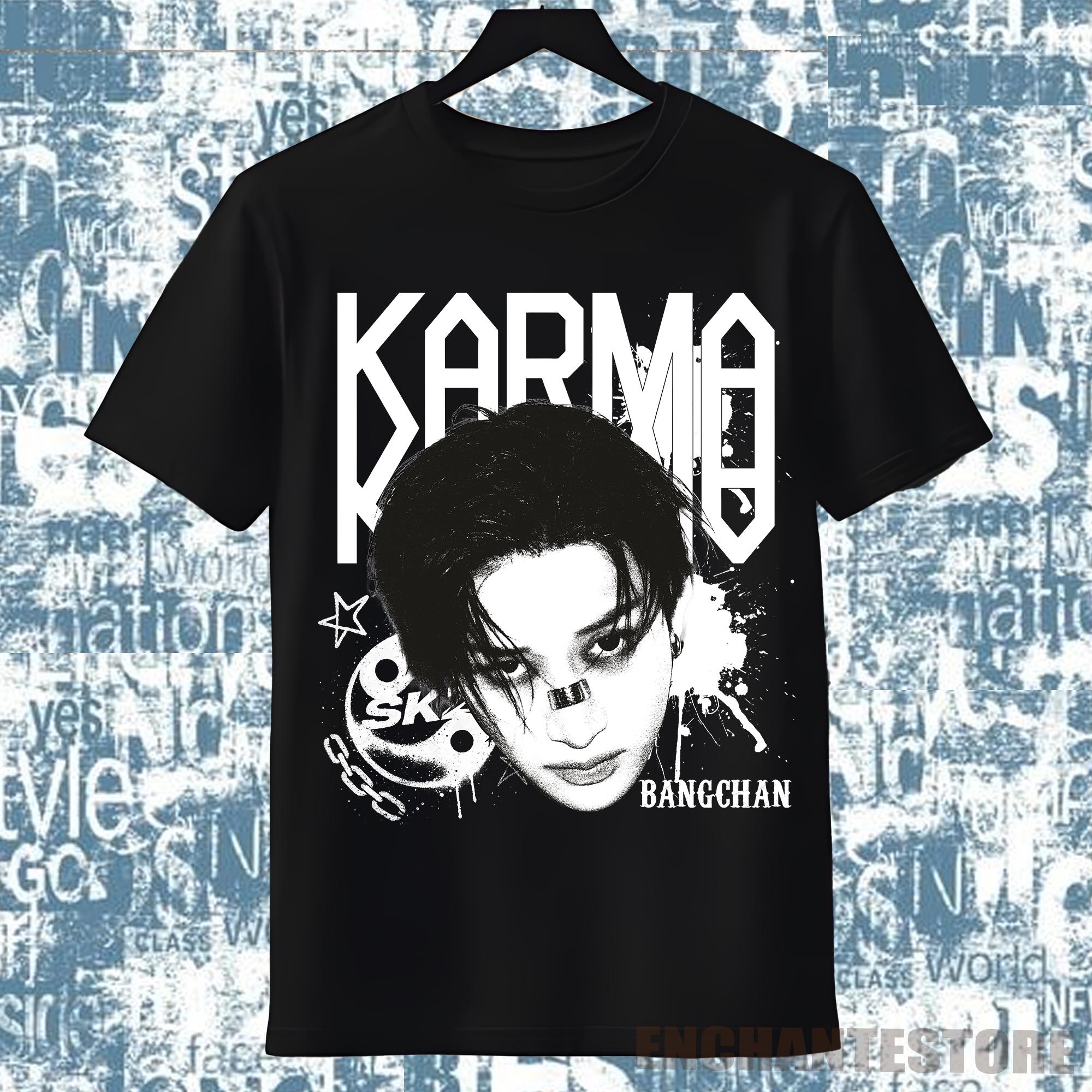 Retro Stray Kids Bangchan Karma Shirt, SKZ Karma Sweatshirt, Stray