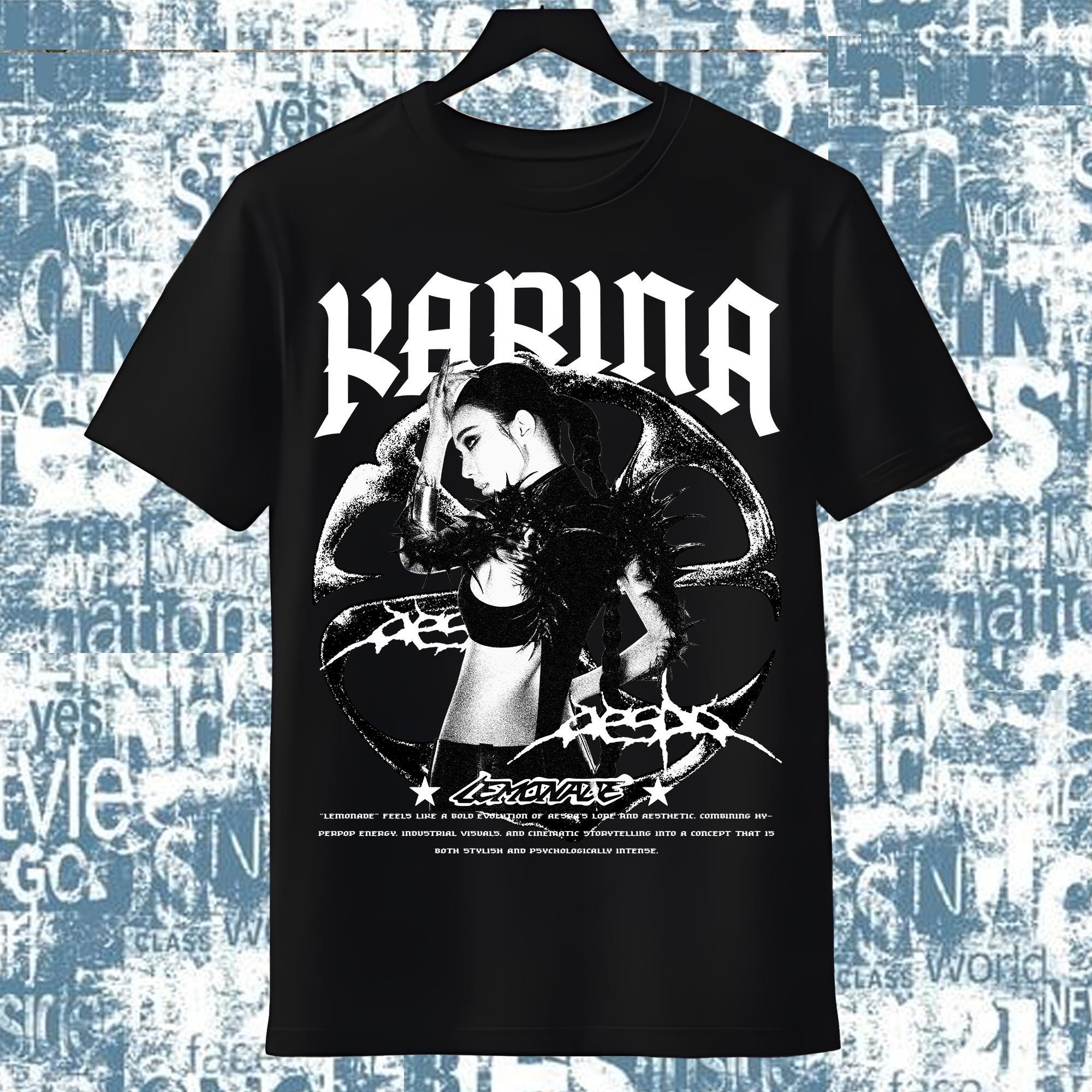 Retro Aespa Karina Lemonade Shirt, Aespa WDA Whole Different