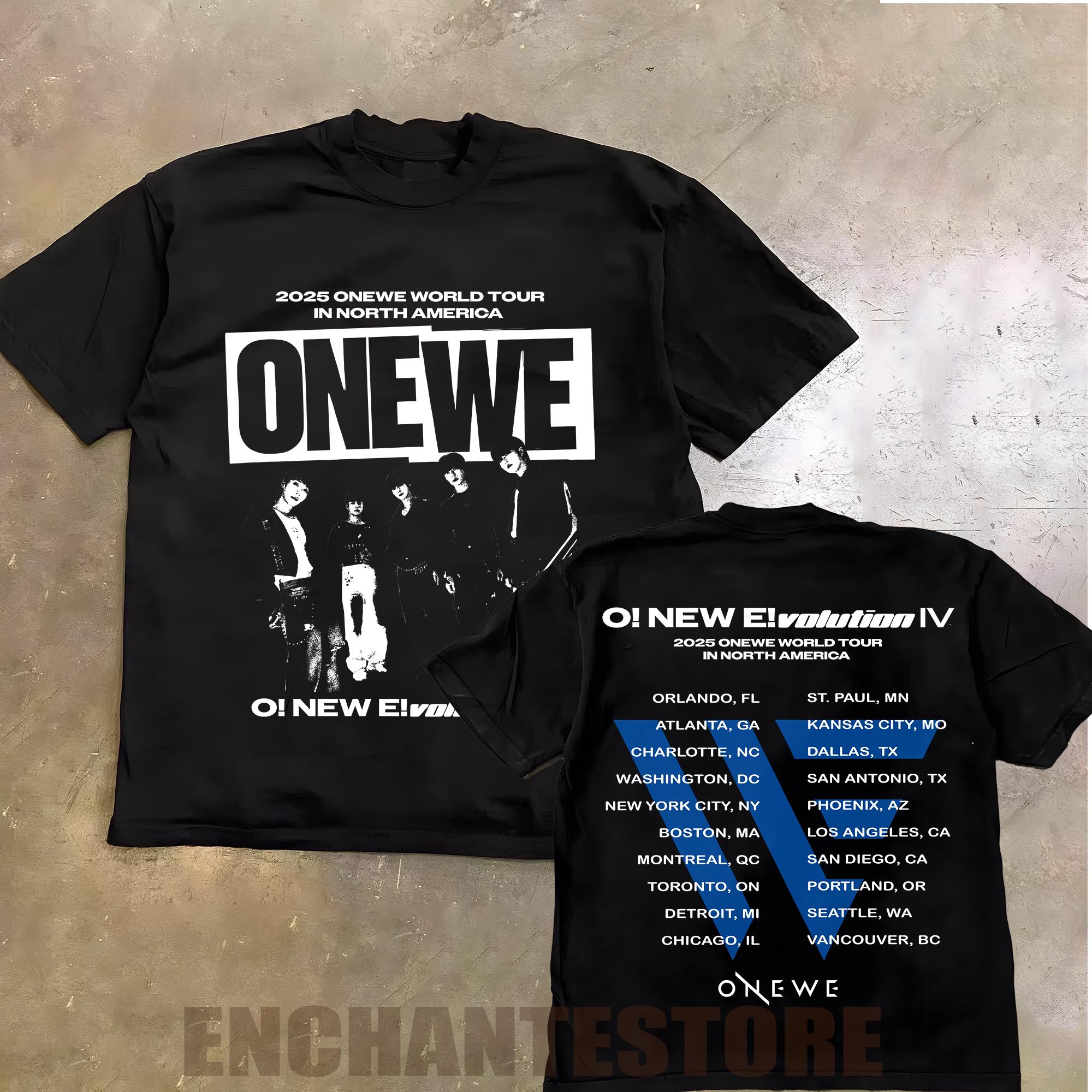 2025 Onewe World Tour Shirt, O! New Evoution in North America