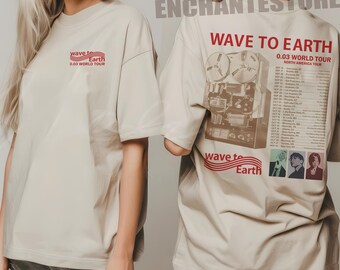 wave to earth 2024 0.03 World tour Tシャツ Wave To Earth 0.03 Tour 2024 T-shirt, Wave To Earth Kpop