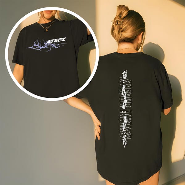 Retro Ateez 2025 World Tour in Your Fantasy Shirt, ATEEZ Golden Hour Part 3 Shirt, Ateez World Tour 2025 in US Hoodie, Ateez Lemon Drop Tee