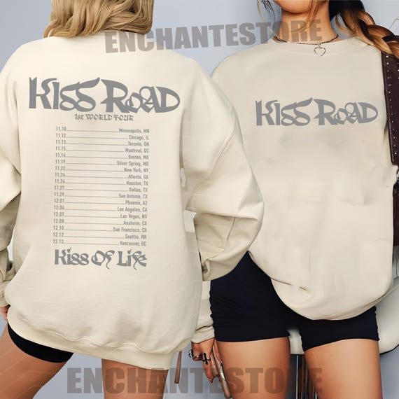 KISS OF LIFE KISS ROAD MD T-SHIRT Tシャツ KISS OF LIFE - [KISS ROAD] 1ST WORLD TOUR OFFICIAL MD T