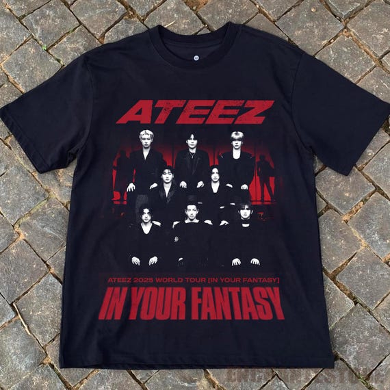 ATEEZ 2025 アメツ限定 T shirt frame ver Pre-Order] ATEEZ - 2025 ATEEZ WORLD TOUR IN YOUR FANTASY ( T