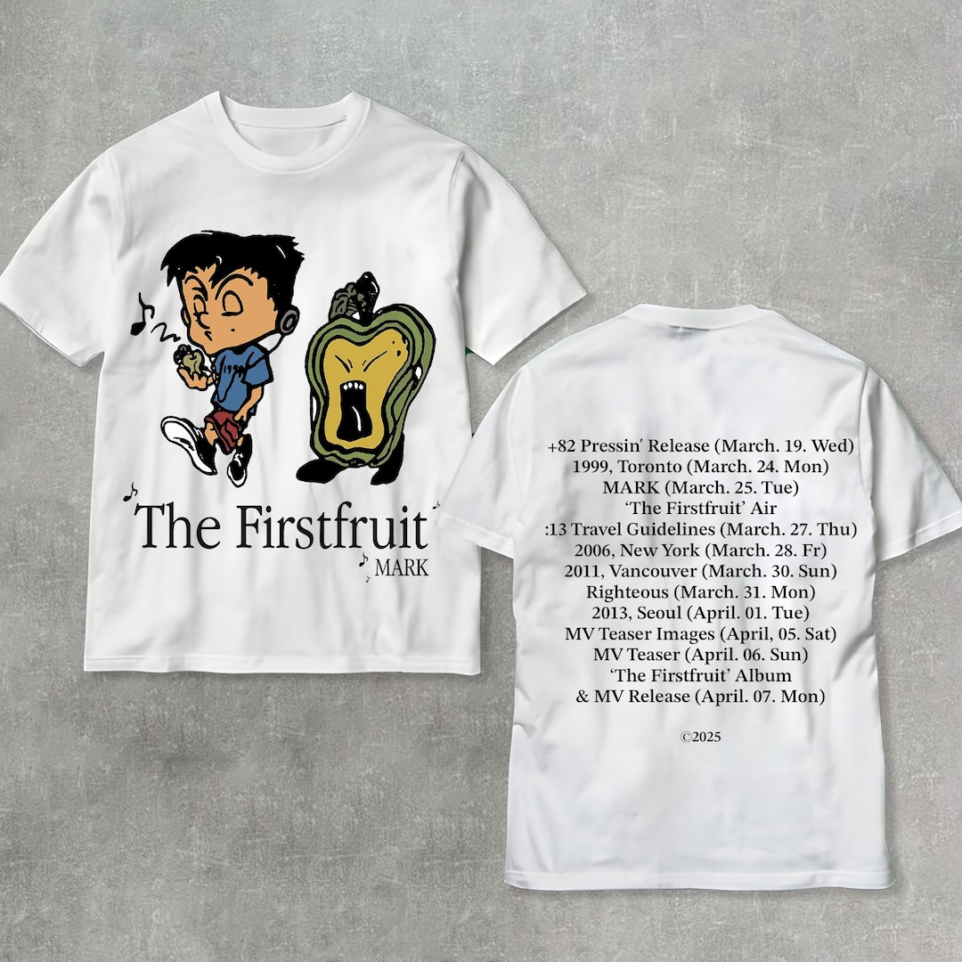 アイドル Mark The Firstfruit TIBLE T-SHIRT MARK - [The Firstfruit] OFFICIAL MD TIMETABLE T-SHIRT
