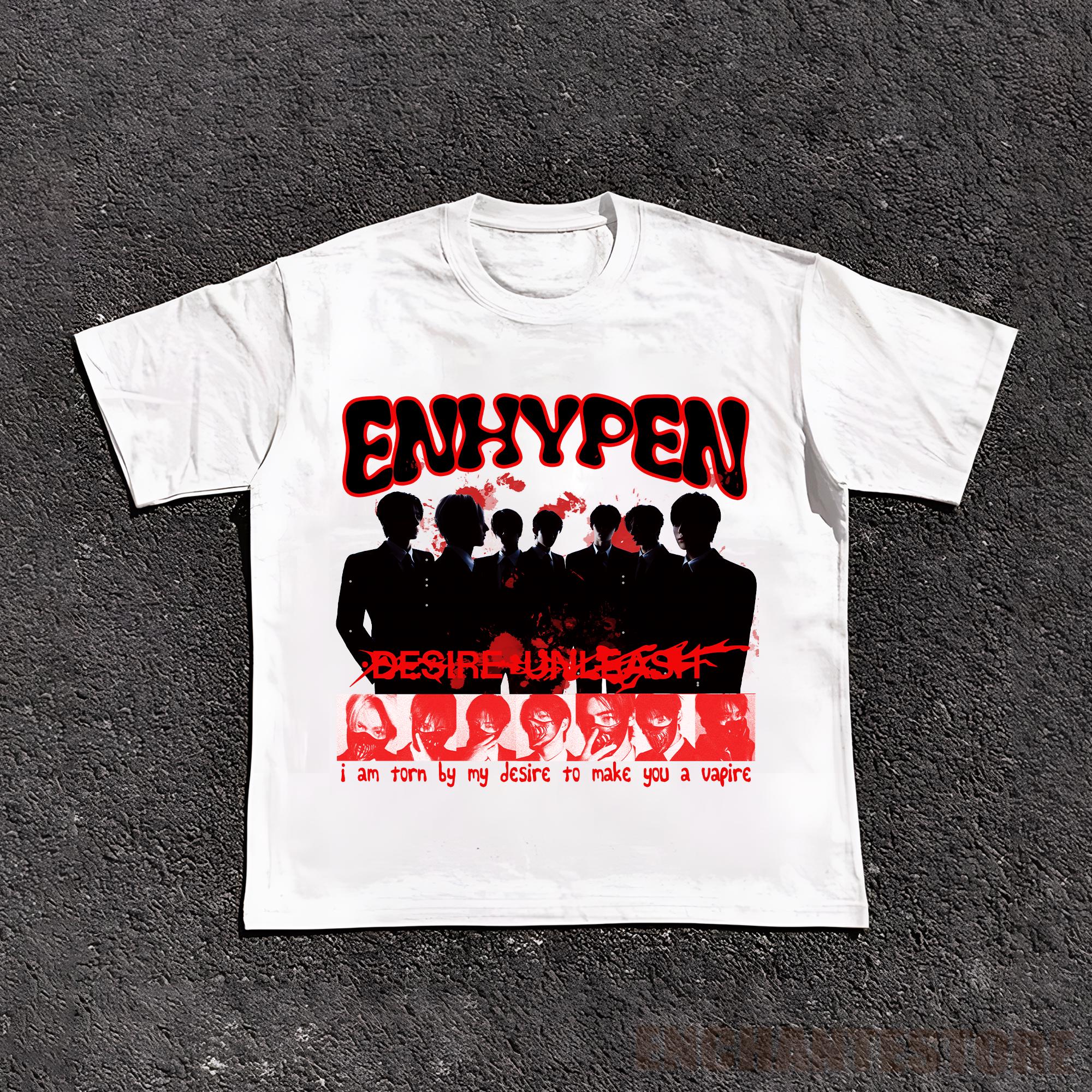 アイドル [DESIRE : UNLEASH] S/S T-shirt (MAKE) ENHYPEN - Desire : Unleash Official MD S/S T-Shirt (You