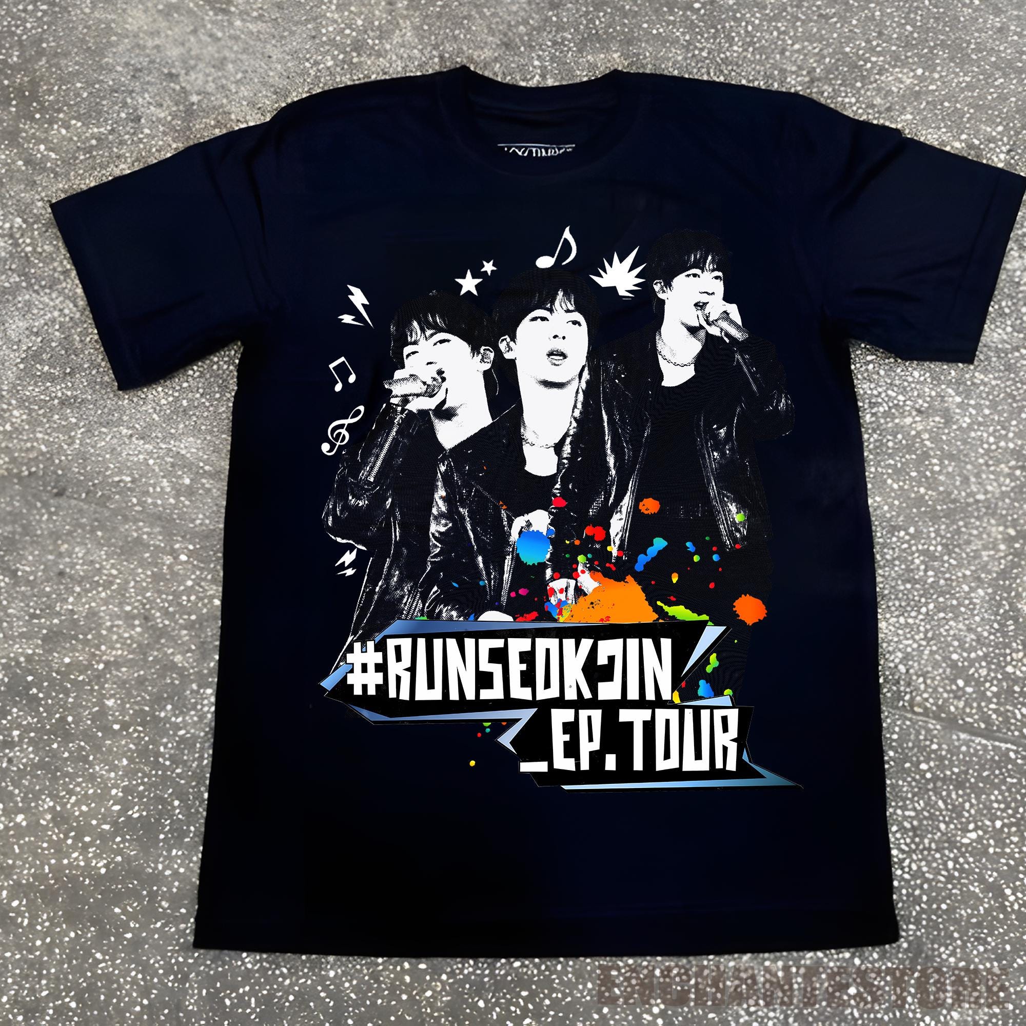 アイドル RUN SEOKJIN T-Shirt (Dark Grey) L SAINT Mxxxxxx Seven Deadly T-Shirt in Dark Gray | SVD USA