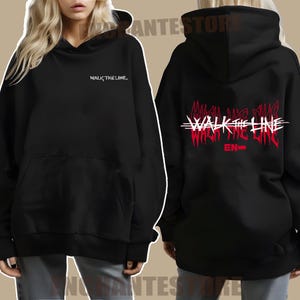ENHYPEN WALK THE LINE HOODIE TRADING CARD L HOODIE HOODIE | eBay