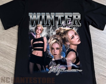 aespa Winter Tシャツ ヴィンテージ加工 Vintage AESPA Winter Graphic T-shirt – Truhustlersupply