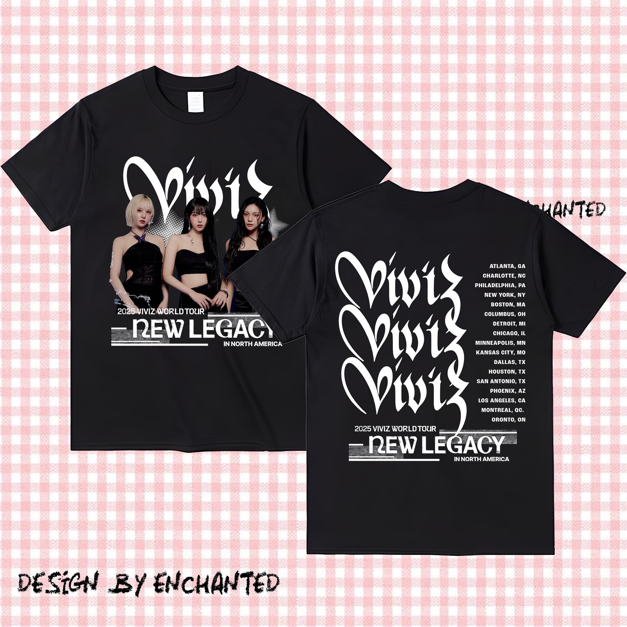 viviz new legacy ソウルコン ユニフォーム トレカなし VIVIZ NEW LEGACY 2025 T-shirt, New Legacy in North America Shirt