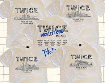 Retro Twice This is for T-shirt, Four Twice Tee, Twice World Tour