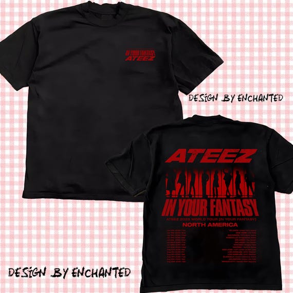 Retro Ateez 2025 World Tour in Your Fantasy Shirt, ATEEZ Golden