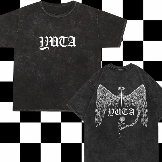 YUTA LIVE TOUR 2025 PERSONA パーカー グレー Yuta Live Tour 2025 Persona Mineral Washed Shirt, Yuta Persona