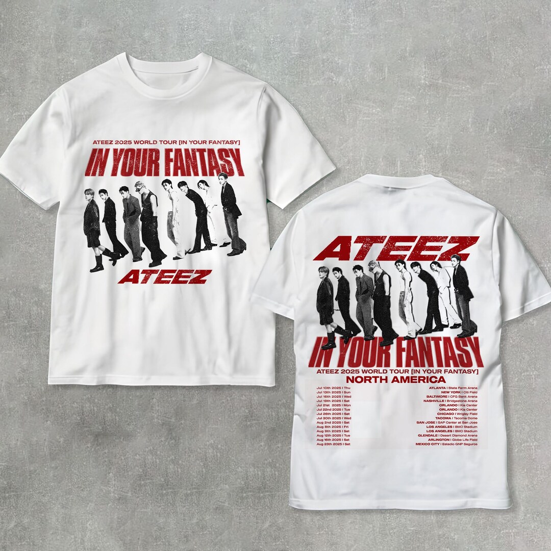 Ateez 2025 World Tour in Your Fantasy Shirt, Aniteez in