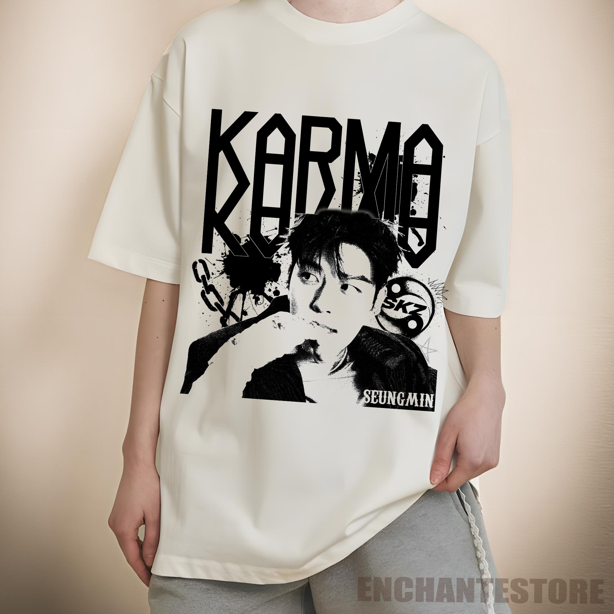 Retro Stray Kids Seungmin Karma Shirt, Stray Kids Ceremony