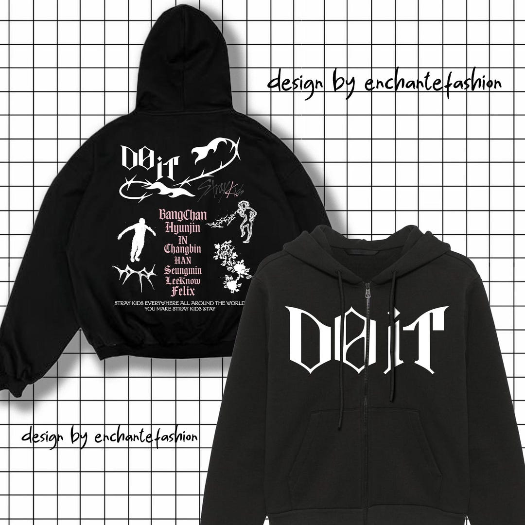 【即購入可】Stray Kids DO IT ZIP-UP HOODIE Stray Kids Do IT Zip Hoodie, Stray Kids Zip Hoodie, Stray Kidsdo