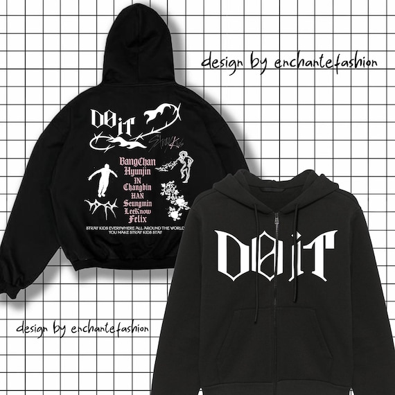 Stray Kids Do IT Zip Hoodie, Stray Kids Zip Hoodie, Stray Kidsdo