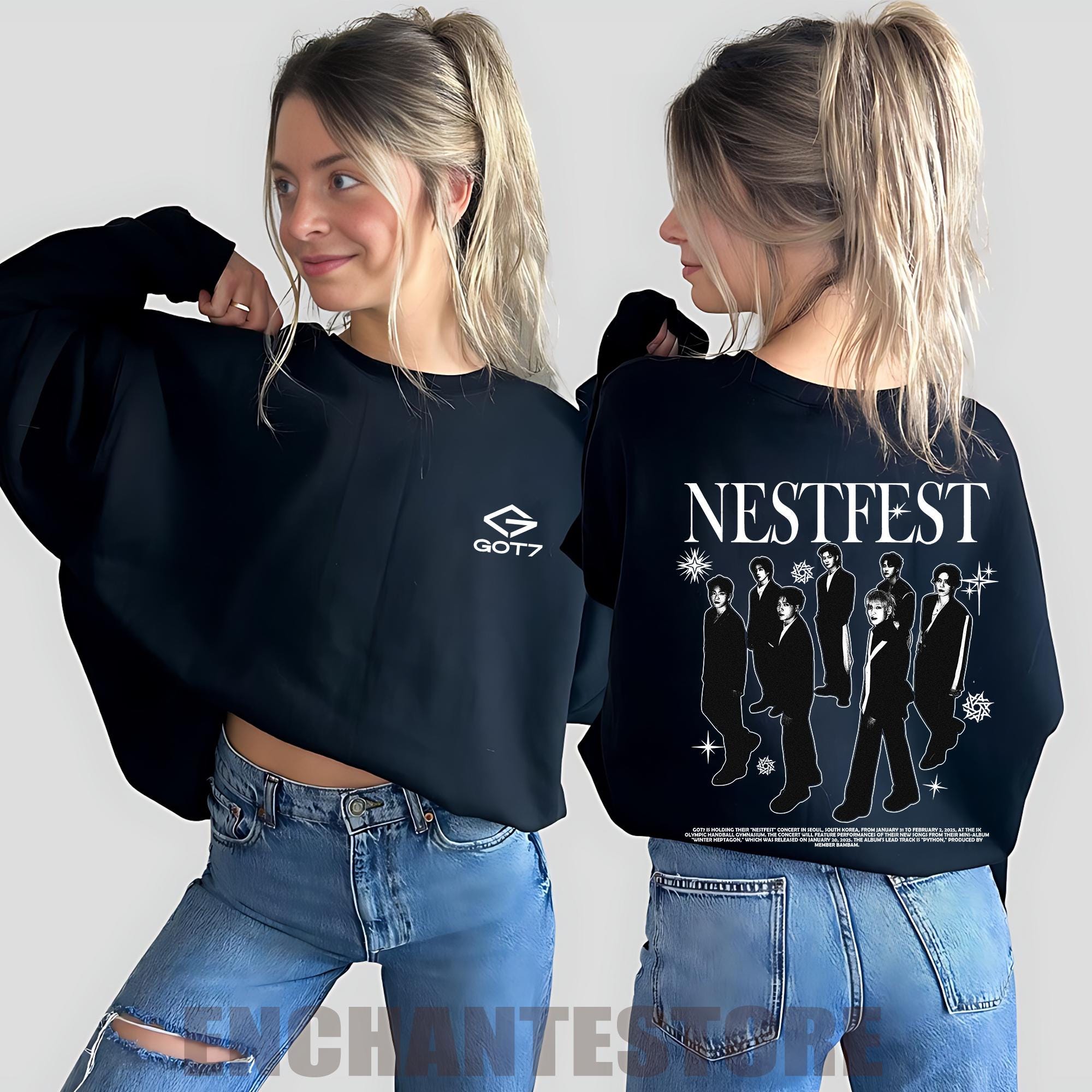 GOT7 NESTFEST MD フードパーカー GOT7 Kpop Hoodie, Got7 Nestfest Concert Sweatshirt, 2025