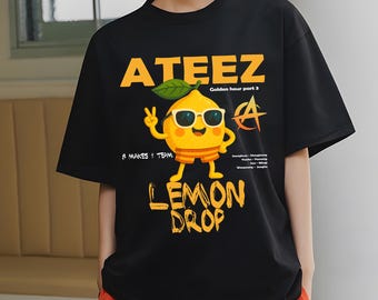 Ateez Lemon Drop Shirt, Ateez 2025 World Tour in Your Fantasy Tshirt, ATEEZ Golden Hour Part 3 Shirt, Ateez Shirt, Ateez World Tour 2025