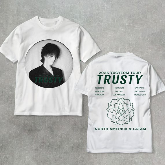 Retro 2025 Yugyeom Tour Trusty Shirt, 2025 Trusty in US Merch