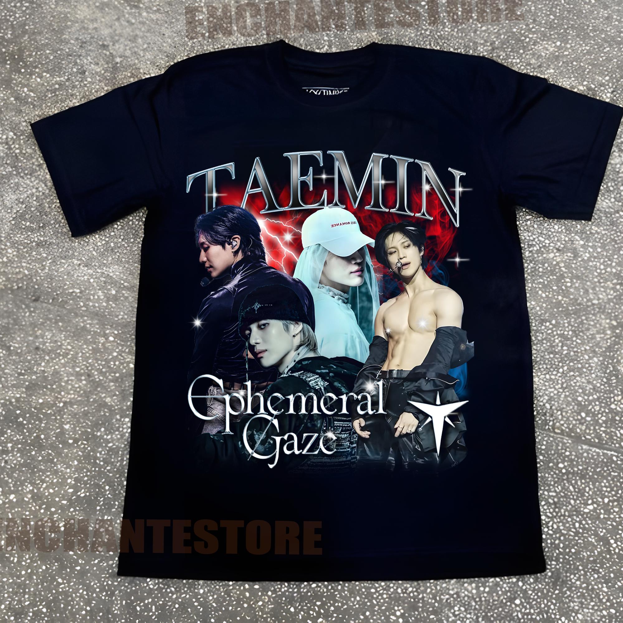 激レア　ETERNAL exhibition 展示会　Tシャツ　テミン Retro Taemin Ephemeral Gaze Shirt, Ephemeral Gaze Taemin World